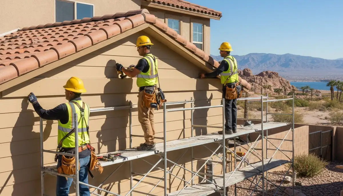 Vinyl siding installation for Las Vegas, NV homes by a professional siding contractor