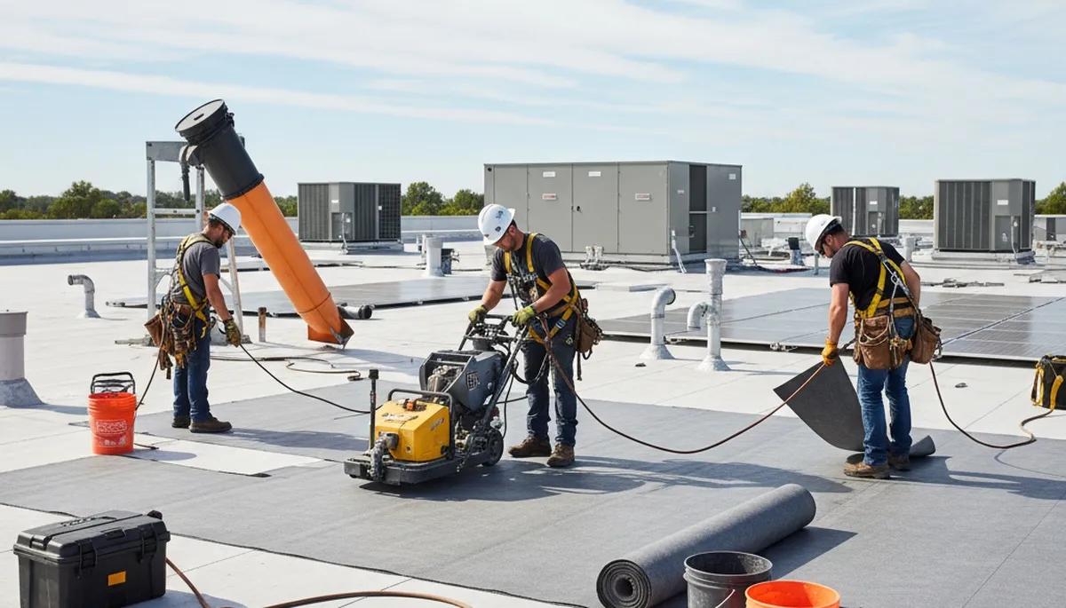 Commercial roofing service in Las Vegas, NV for desert heat and storm protection