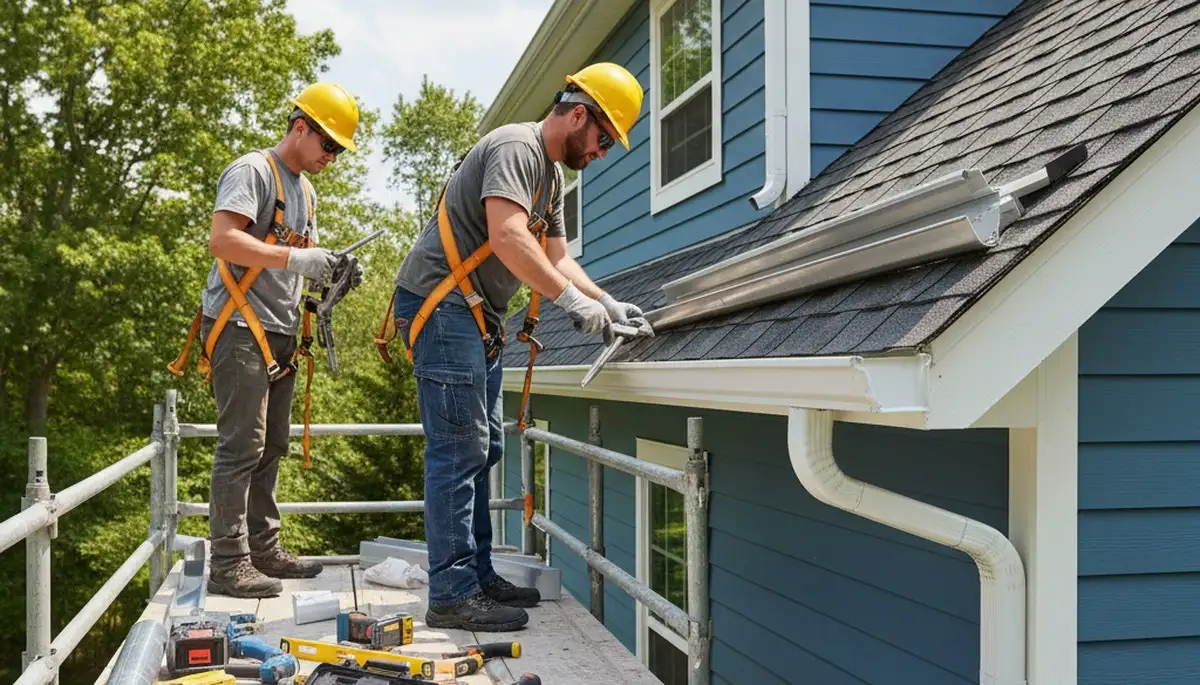 Las Vegas, NV gutter repair by FX Remodeling & Exteriors for leaks, sagging sections, and storm damage