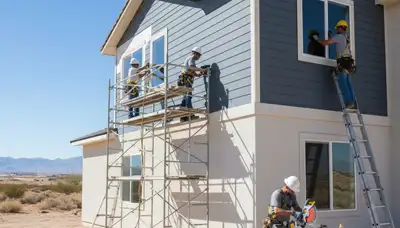 Vinyl siding installation in Las Vegas, NV by a professional siding contractor