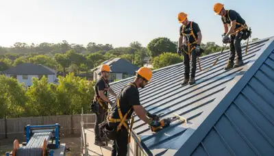 Metal roofing installation in Las Vegas, NV for heat-resistant home exterior protection