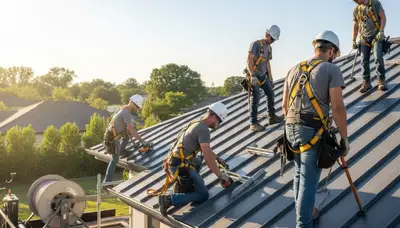 Metal roofing installation in Las Vegas, NV for durable sun and heat protection