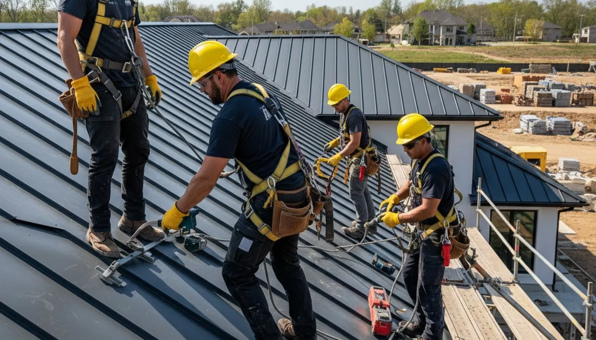 Metal roofing installation in Las Vegas, NV for heat-resistant home exterior protection