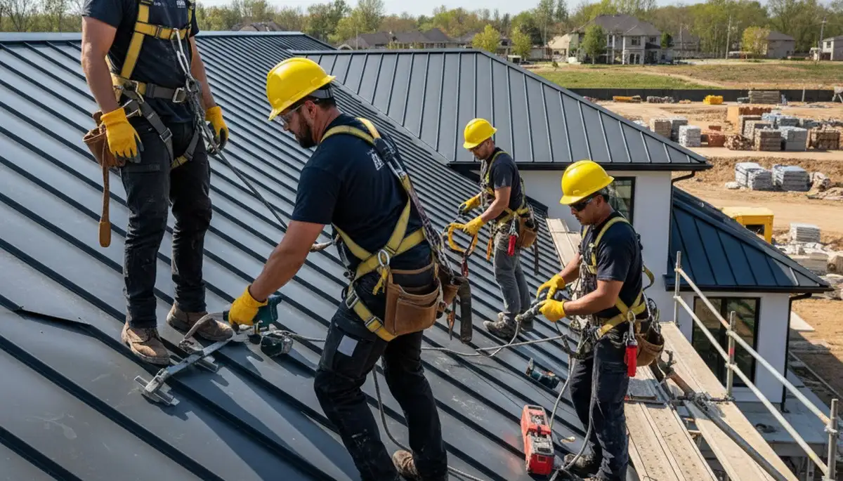 Metal roofing installation in Las Vegas, NV for heat-resistant home exterior protection