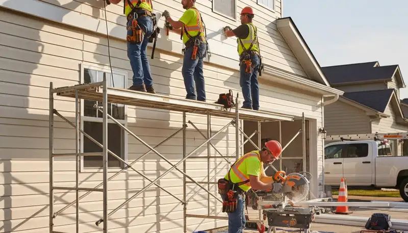 Vinyl siding installation for a Las Vegas, NV home by FX Remodeling & Exteriors
