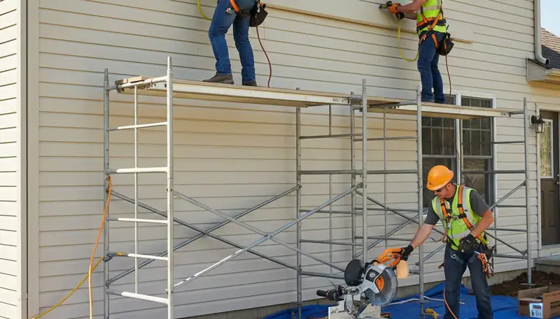 Vinyl siding installation in Las Vegas, NV for durable desert heat and UV protection