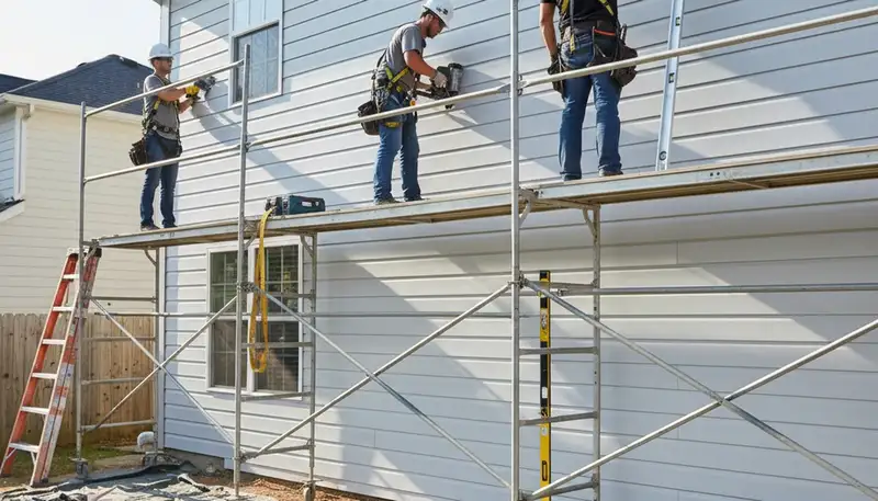 Vinyl siding installation for Las Vegas, NV home by FX Remodeling & Exteriors
